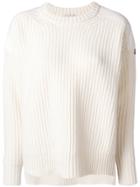 Moncler Round Neck Jumper - Nude & Neutrals