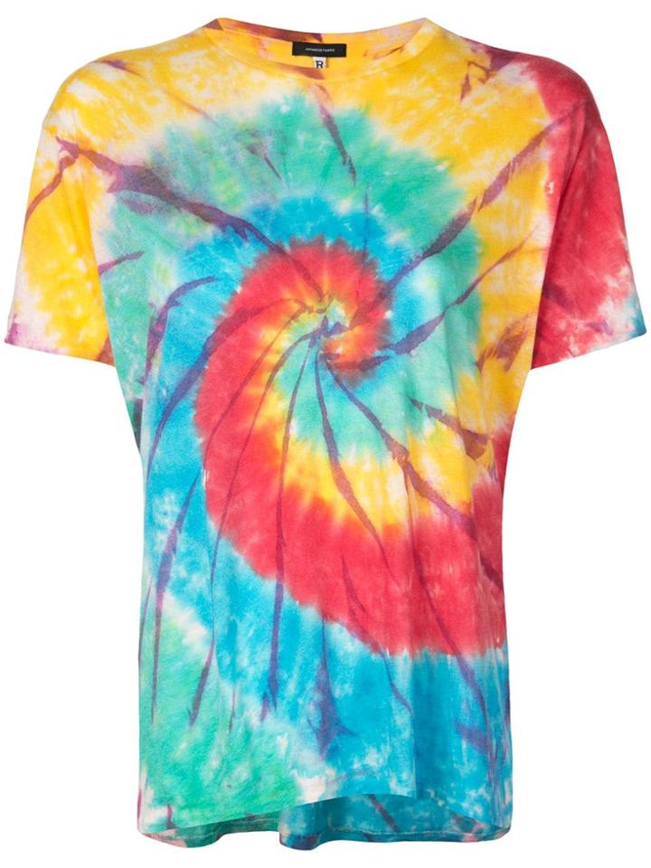 R13 Tie Dye Rainbow Swirl T-shirt - Multicolour