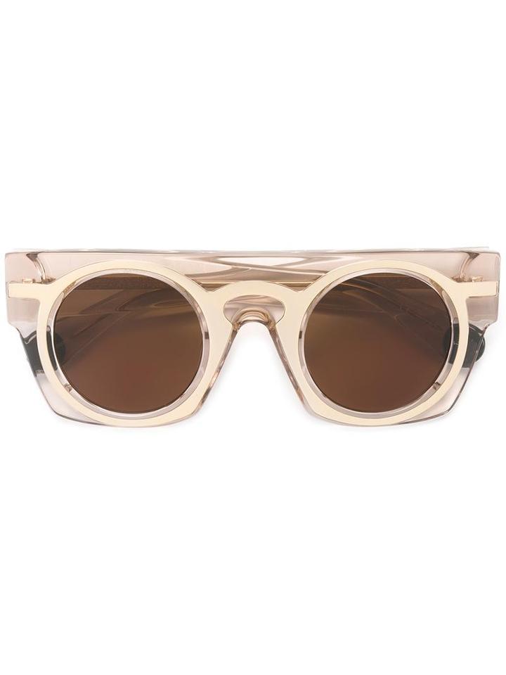 Christopher Kane - Flat Sunglasses - Unisex - Acetate - One Size, Nude/neutrals, Acetate