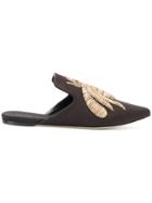 Sanayi 313 Bug Patch Slippers - Brown