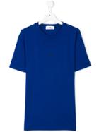 Stone Island Junior Logo Print T-shirt - Blue