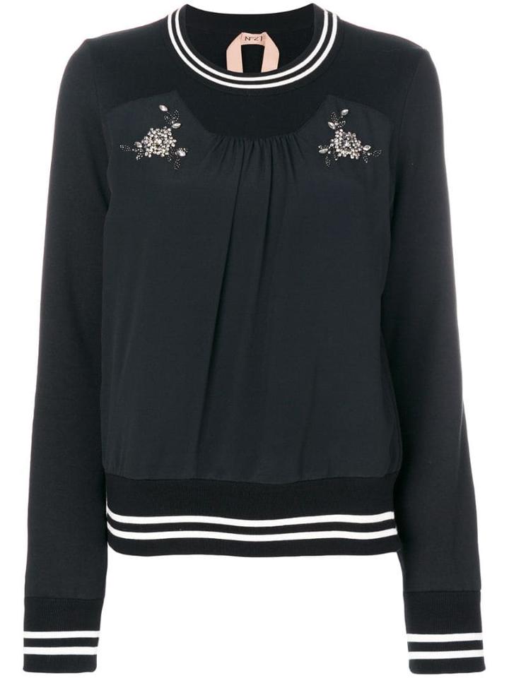 Nº21 Embellished Top - Black