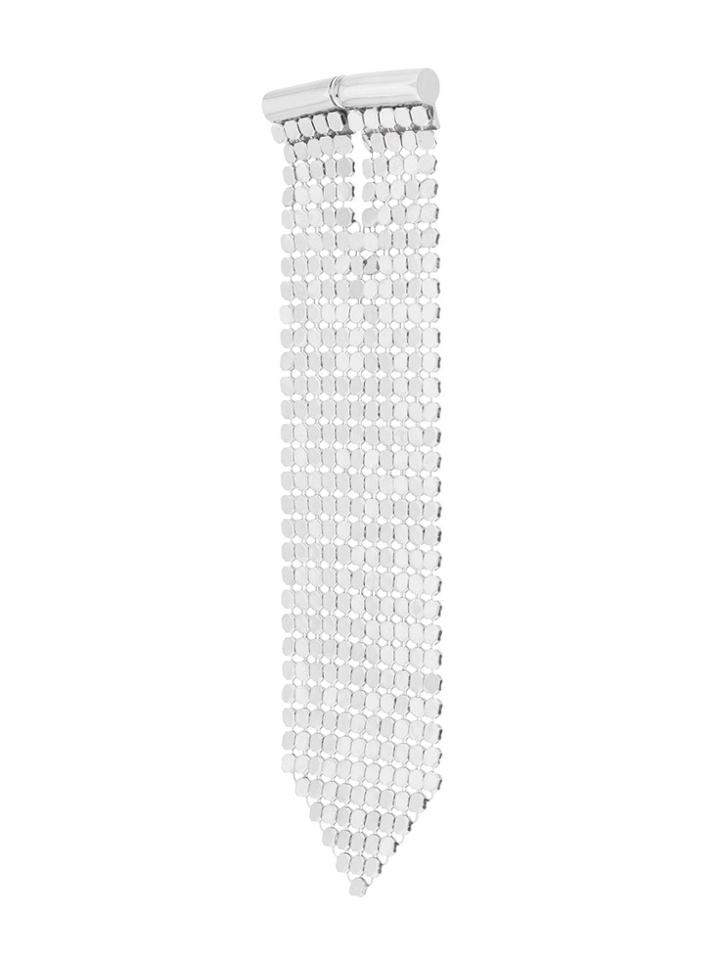 Paco Rabanne Mesh Single Earring - Silver