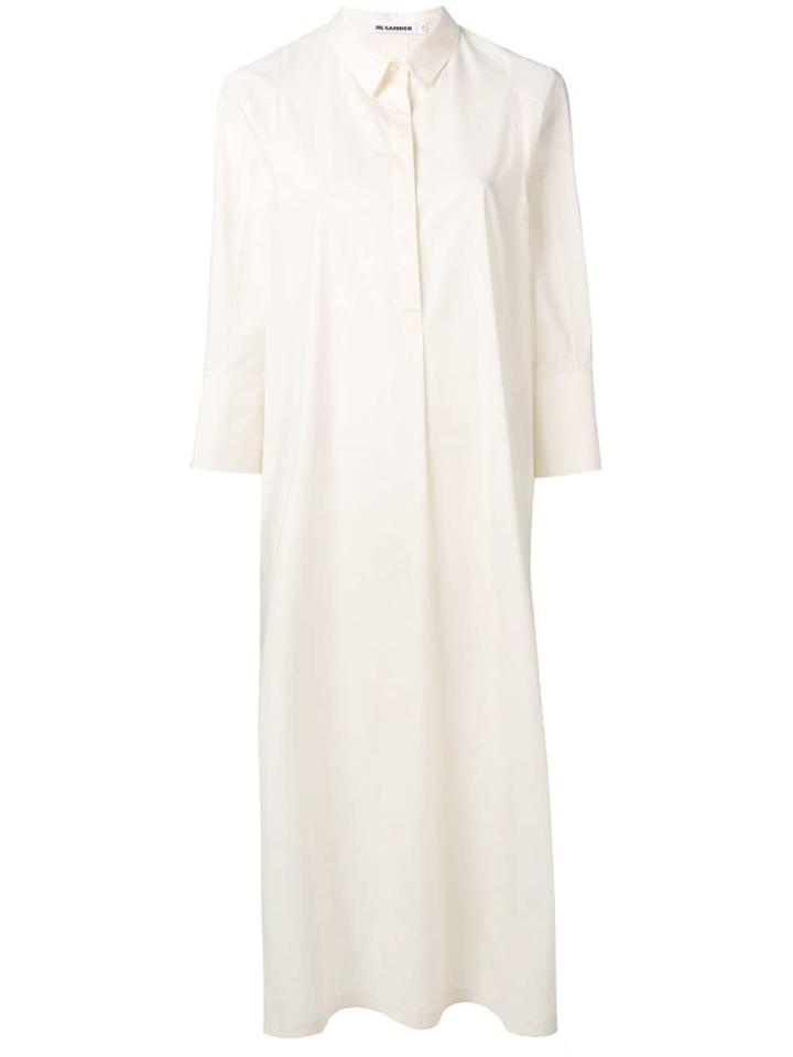 Jil Sander Oversized Shirt Dress - Neutrals