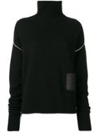 Rochas Oversized Turtleneck Sweater - Black