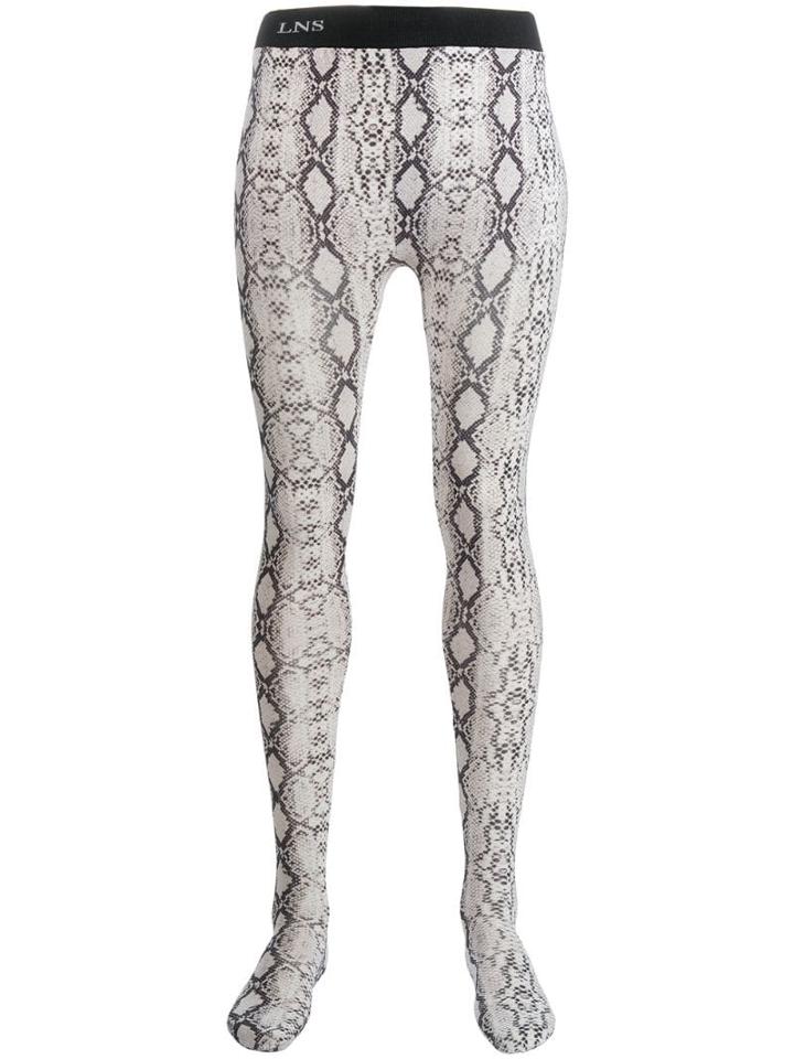 Laneus Python Print Leggings - Neutrals