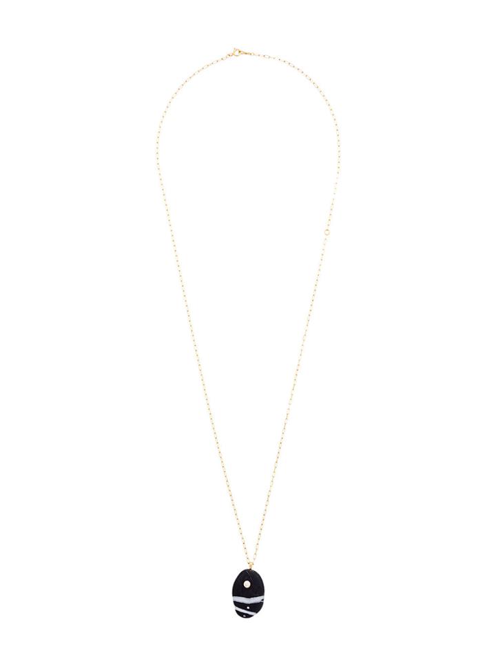 Cvc Stones Bruca Pebble Necklace - Metallic