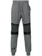 Philipp Plein Panelled Tapered Track Pants - Grey