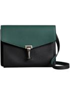 Burberry Two-tone Leather Crossbody Bag - Black