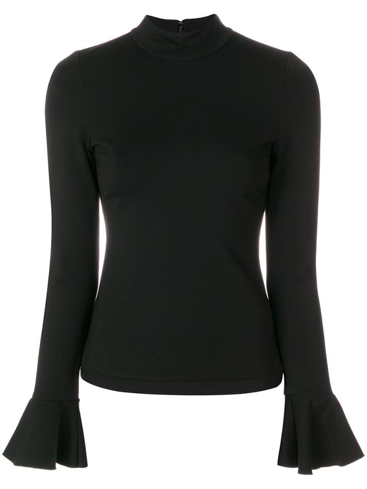 Alexis Roll Neck Top - Black