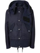 Burberry Detachable Hood Nylon Twill Jacket - Blue