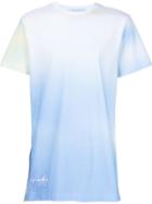 Rochambeau Faded Print T-shirt, Men's, Size: S, Blue, Cotton