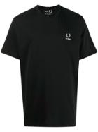 Raf Simons X Fred Perry Laurel Detail T-shirt - Black