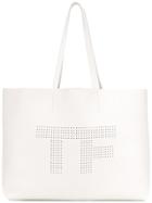 Tom Ford Medium Tf Tote Bag - White