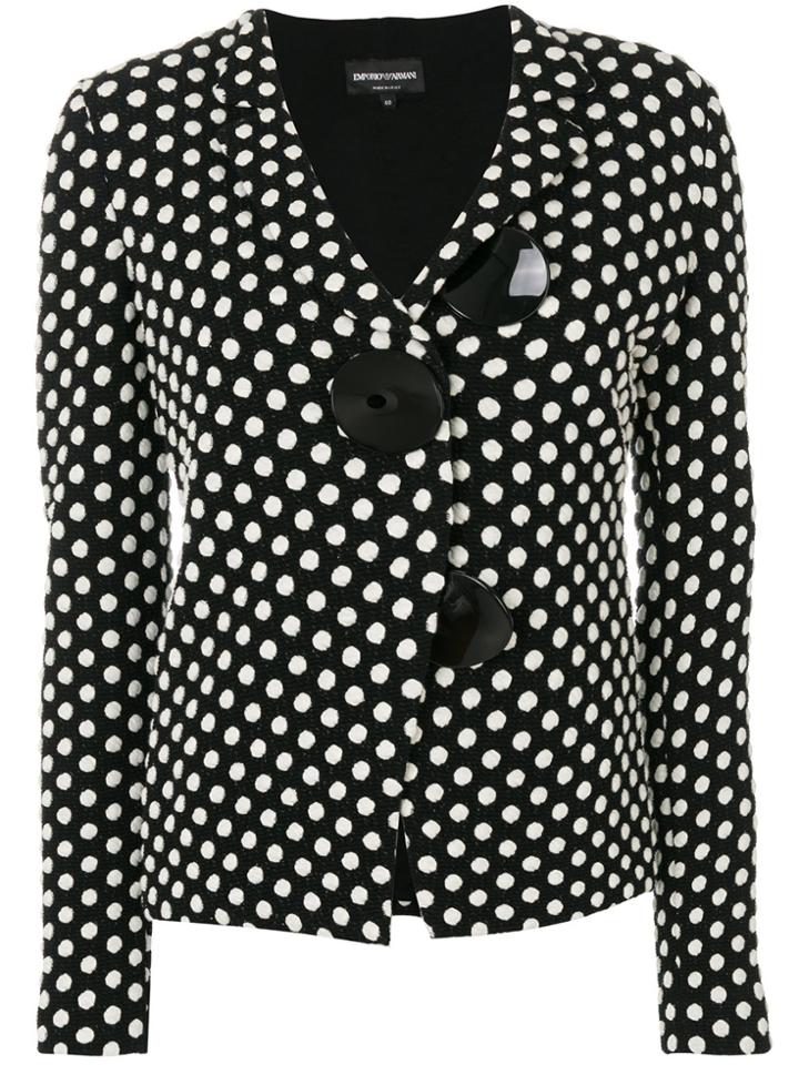 Emporio Armani Polka Dotted Jacket With Large Buttons - Unavailable