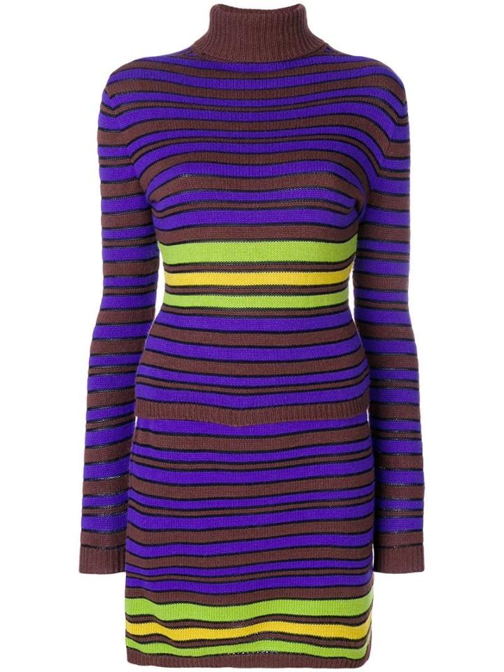 Versace Pre-owned Striped Knitted Set - Pink