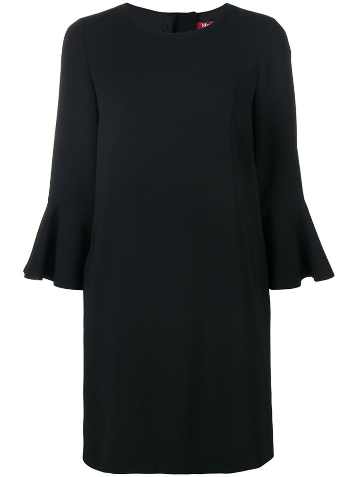 Max Mara Studio Flared Sleeve Mini Dress - Black