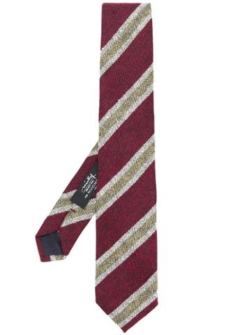 Nicky Striped Tie - Red
