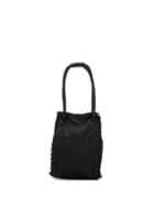Yves Saint Laurent Vintage 2000's Fringed Bucket Bag - Black
