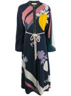 Tory Burch Embroidered Kimono Dress - Blue