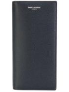 Saint Laurent Grain De Poudre Continental Wallet - Blue