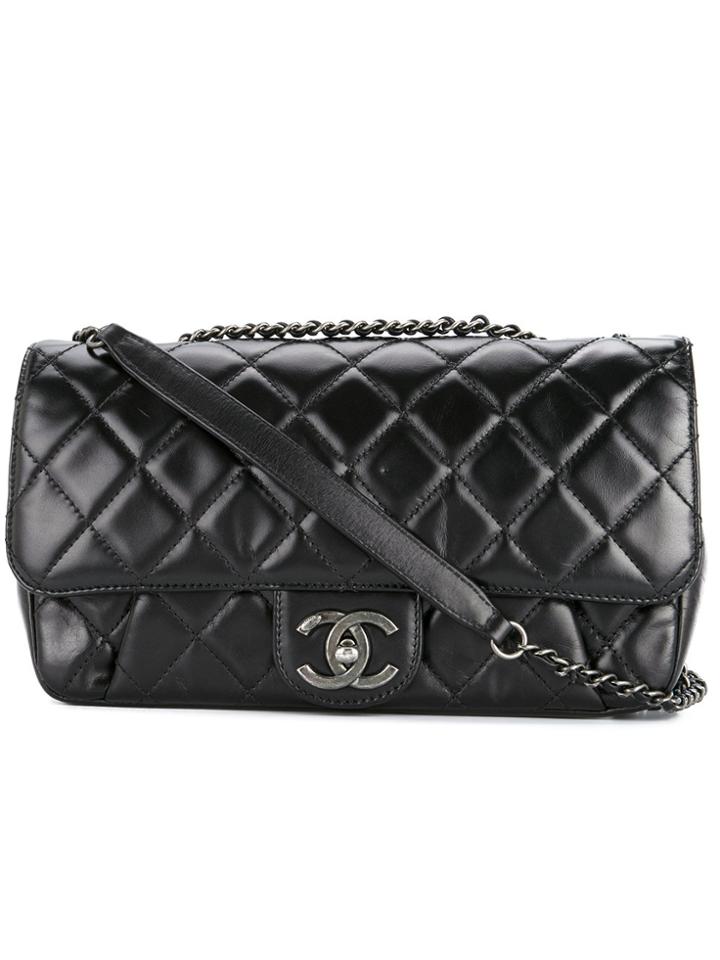 Chanel Vintage Boy Double Chain Shoulder Bag - Green