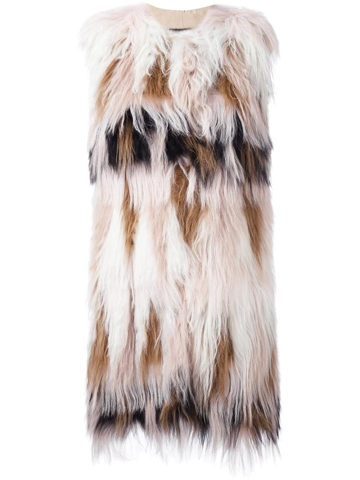 Giambattista Valli Sleeveless Fur Coat
