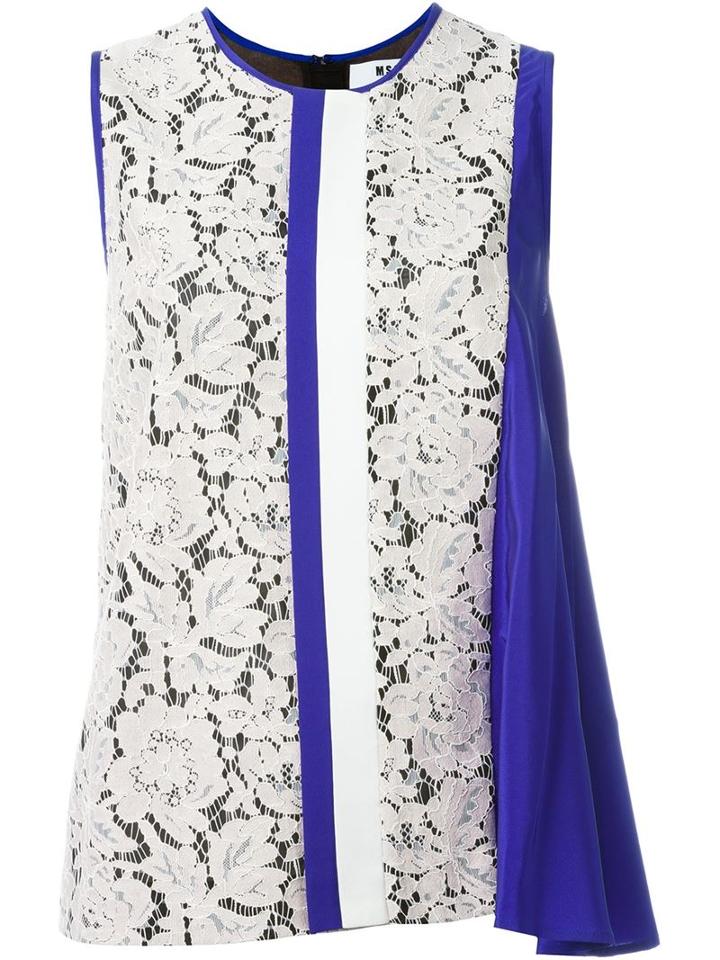 Msgm Floral Lace Top