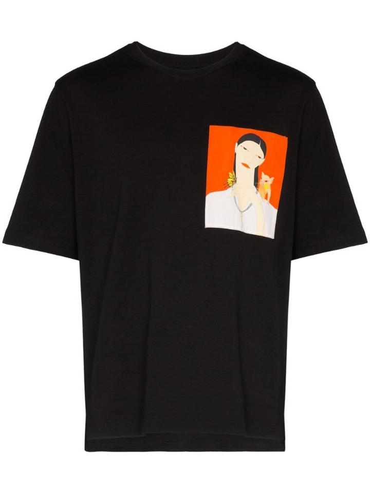 Pronounce Artist Collaboration Printed T-shirt - Black