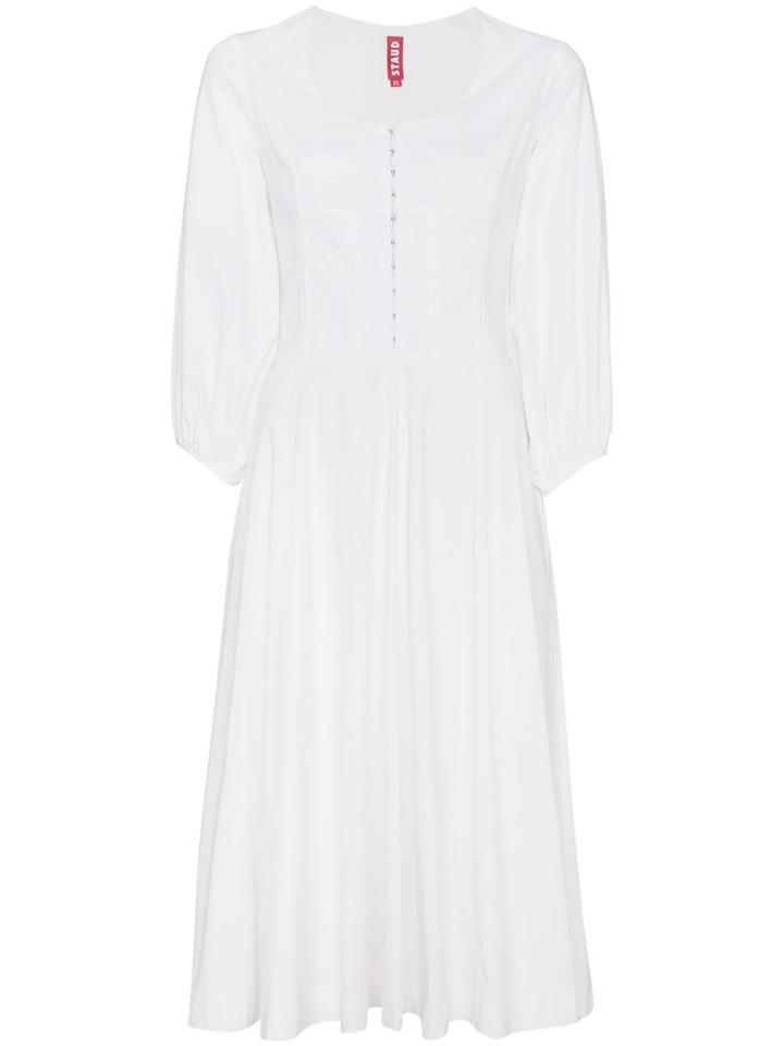 Staud Eden Midi Dress - White