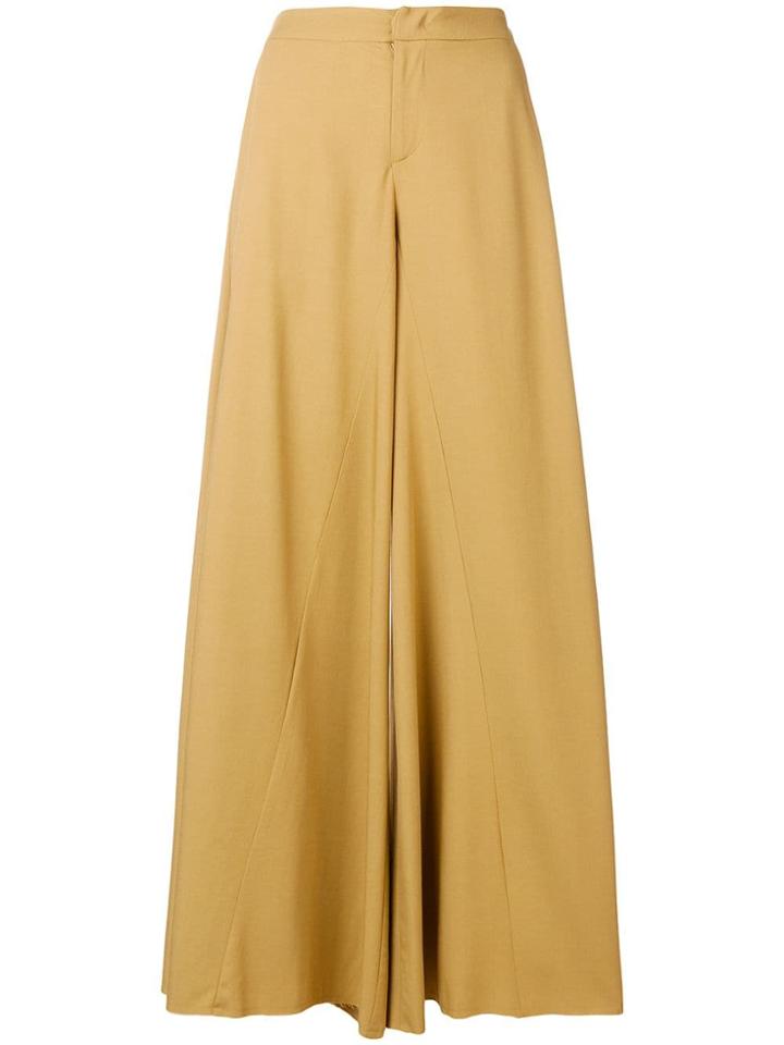 Federica Tosi Wide-leg Trousers - Yellow & Orange