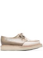 Midnight Studios X George Cox Beige Lace Up Creeper Shoes - Neutrals