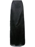 Marchesa Lace Insert Maxi Skirt - Black