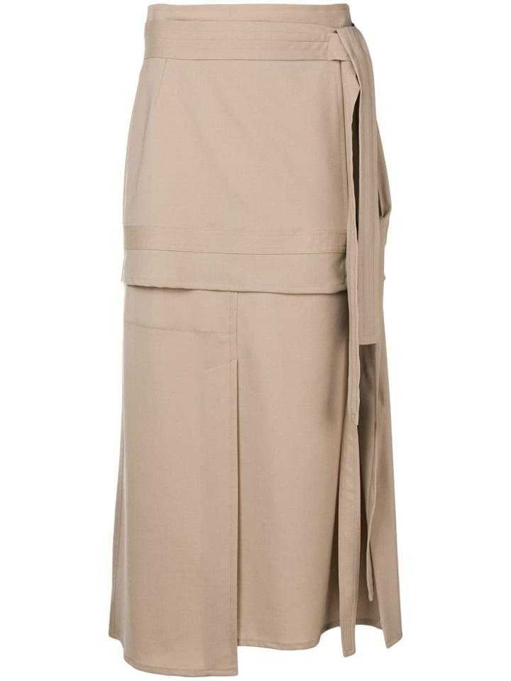 3.1 Phillip Lim Panelled Midi Skirt - Neutrals