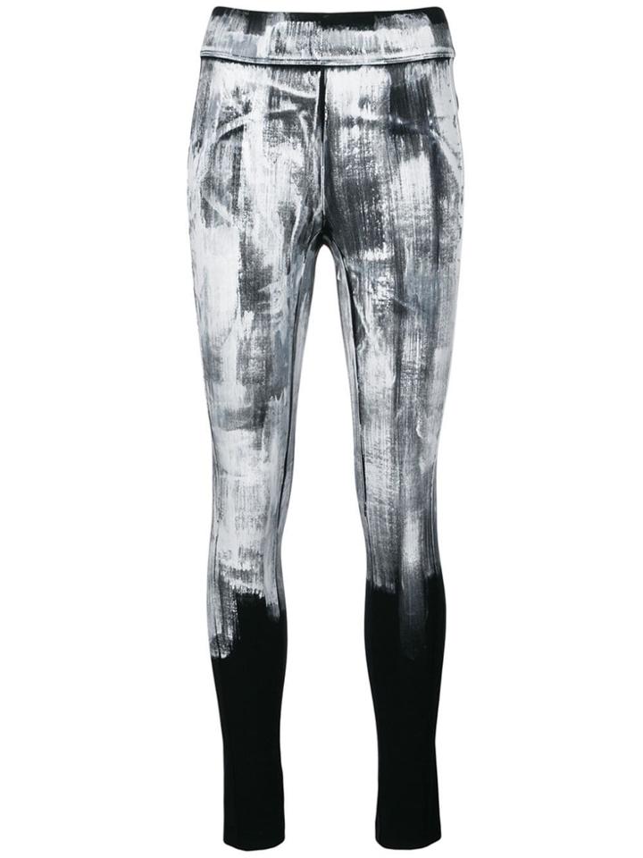 No Ka' Oi Paint Print Performance Leggings - Black