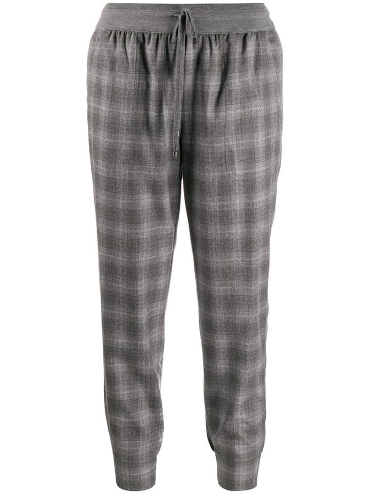 Lorena Antoniazzi Check Print Trousers - Grey
