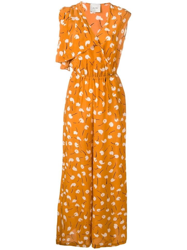 Alysi Abstract Print Jumpsuit - Yellow