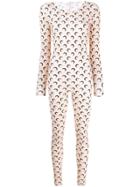 Marine Serre All Over Moon Jumpsuit - Neutrals