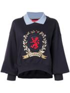 Hilfiger Collection Contrasting Collar Sweatshirt - Blue