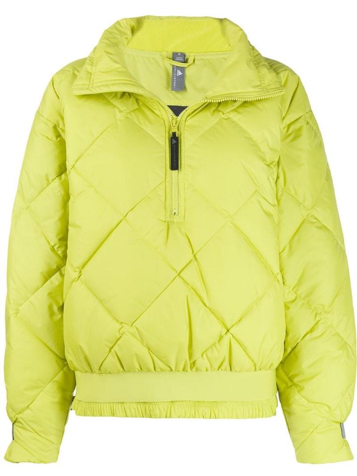 Adidas By Stella Mccartney Diamond Quilted Jacket - Green