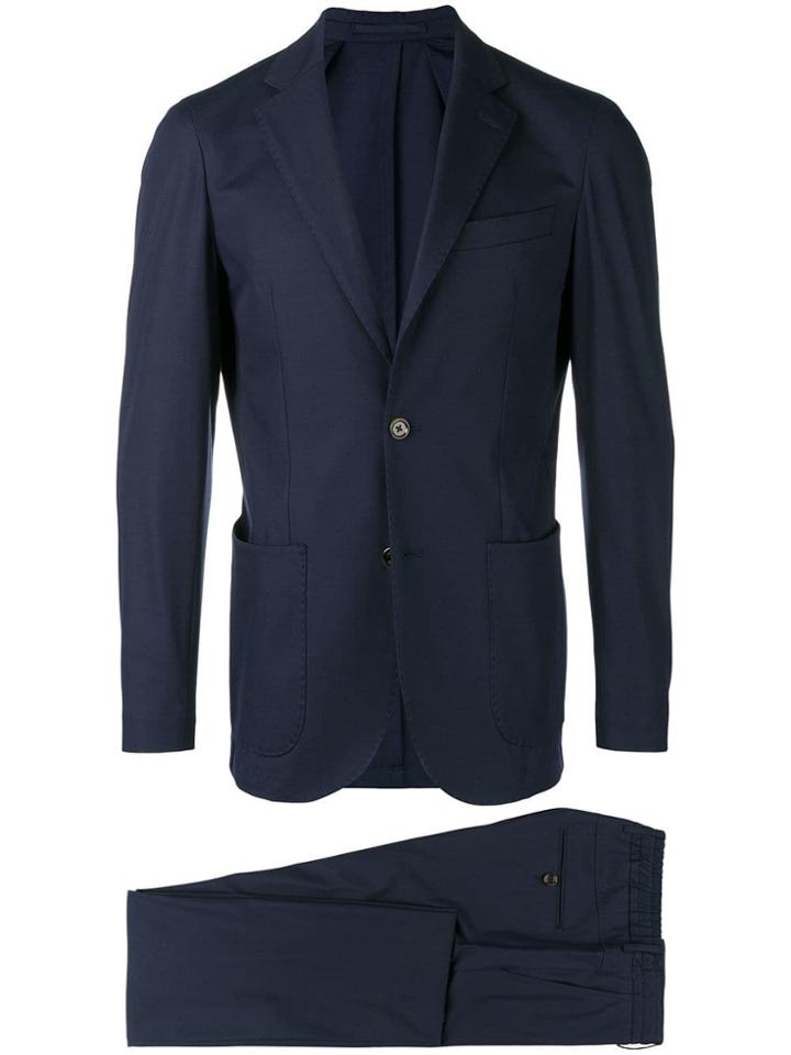 Eleventy Jacket And Trouser Set - Blue