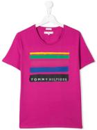 Tommy Hilfiger Junior Logo T-shirt - Purple