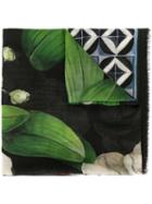 Dolce & Gabbana Orchid Print Stole - Blue