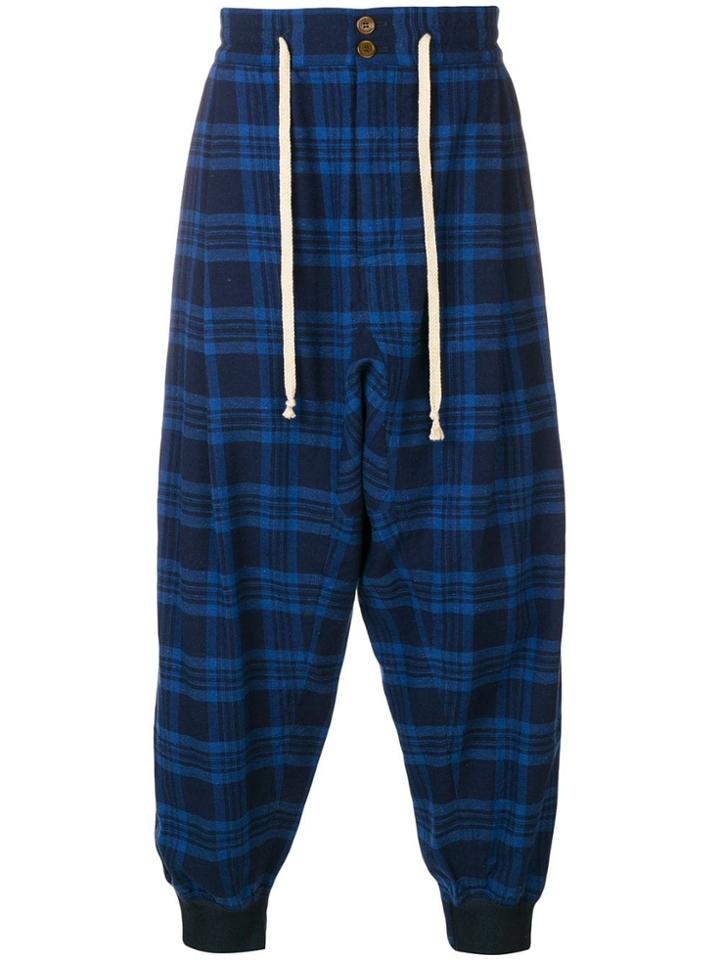 Vivienne Westwood Tartan Drop-crotch Trousers - Blue