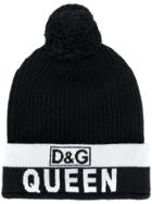 Dolce & Gabbana Queen Bobble Hat - Black