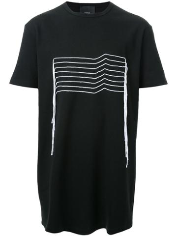 Thamanyah Embroidered T-shirt - Black