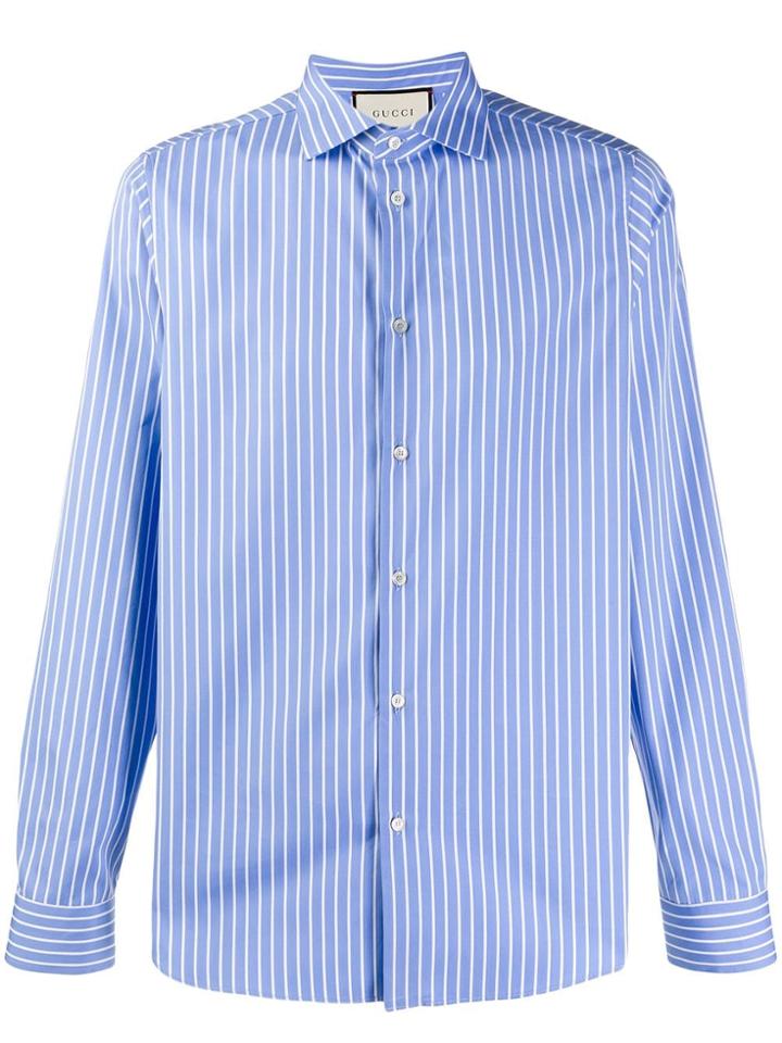 Gucci Striped Formal Shirt - Blue