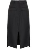 Sjyp High-waisted Pencil Skirt - Black