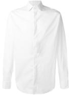Giorgio Armani Concealed Fastening Shirt, Men's, Size: 41, White, Cotton