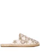 Coach Floral Appliqué Slip-on Espadrilles - White